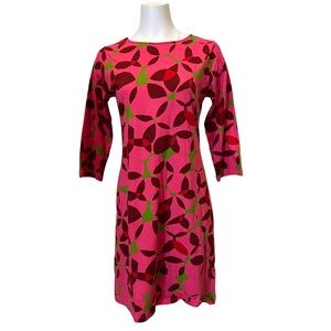 NEW AnaClare Candy Bright Pink Shift Dress Back Cutout M